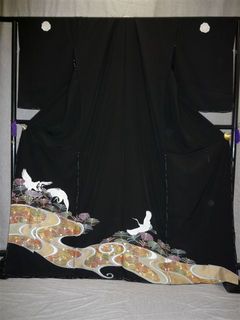 留袖（若松・鶴模様）